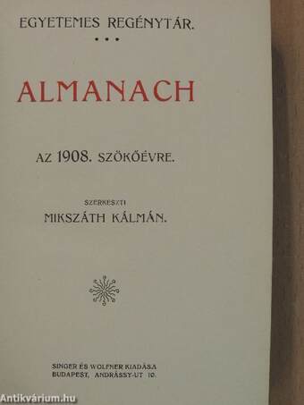 Almanach az 1908. szökőévre