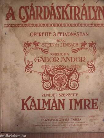 Pacsirta II. (töredék)/Mágnás Miska II. (töredék)/Hejehuja báró I-II./A csárdás királynő I-II./Sili báró I-II.