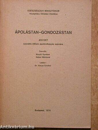 Ápolástan-gondozástan