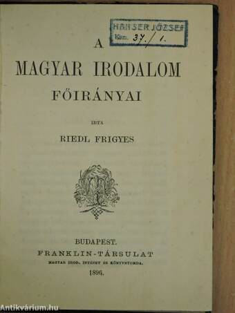 A magyar irodalom főirányai