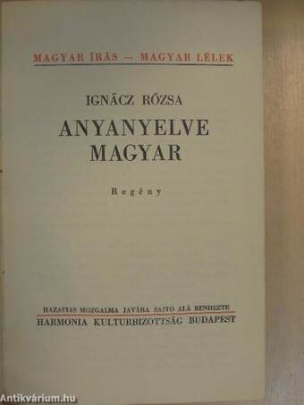 Anyanyelve magyar