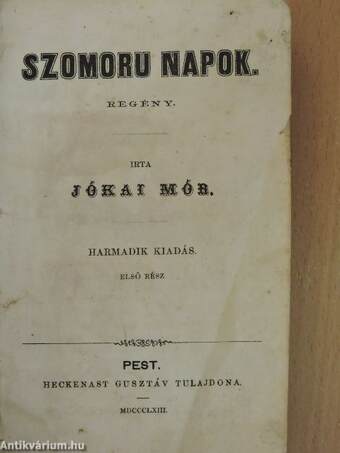 Szomoru napok I-II.