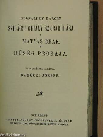 Assisi Szent Ferenc/Mikes leveleskönyve irodalmunkban/Kossuth Lajos 1848. julius 11-iki beszéde a haderő megajánlása ügyében/Költők és hősök/Szilágyi Mihály szabadulása/Mátyás deák/Hűség próbája/Emlékbeszéd Rudolf trónörökösről/A kérők/Julius Caesar