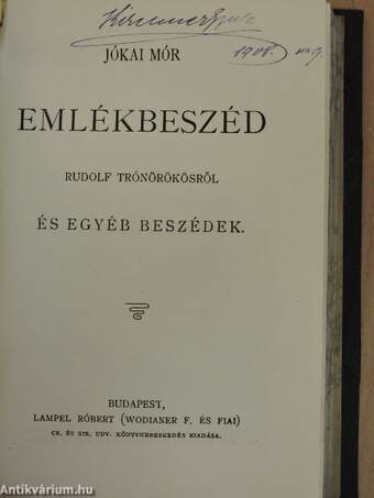 Assisi Szent Ferenc/Mikes leveleskönyve irodalmunkban/Kossuth Lajos 1848. julius 11-iki beszéde a haderő megajánlása ügyében/Költők és hősök/Szilágyi Mihály szabadulása/Mátyás deák/Hűség próbája/Emlékbeszéd Rudolf trónörökösről/A kérők/Julius Caesar