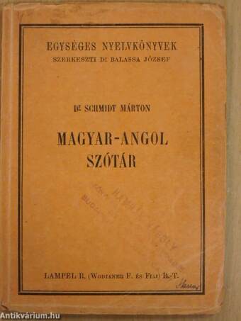 Magyar-angol szótár/Angol-magyar szótár