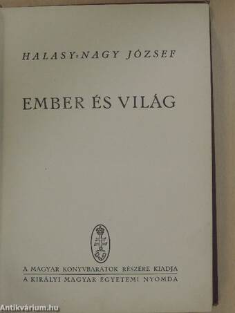 Ember és világ