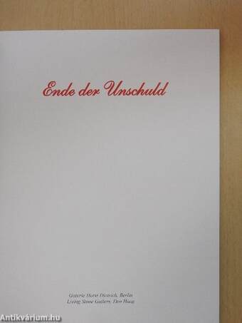 Ende der Unschuld