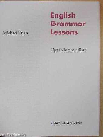 English Grammar Lessons - Upper-Intermediate