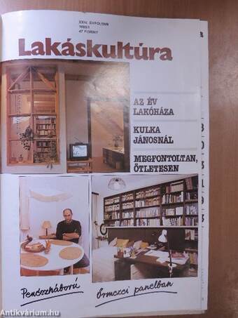 Lakáskultúra 1989-1991. január-december