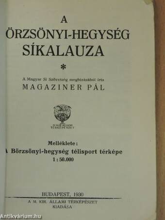 A Börzsönyi-hegység síkalauza