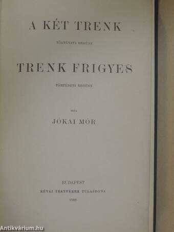 A két Trenk/Trenk Frigyes