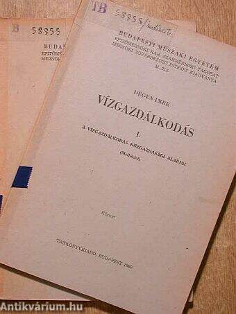 Vízgazdálkodás I./Melléklet