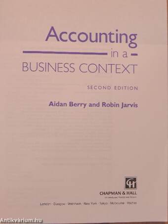 Accounting in a Business Context