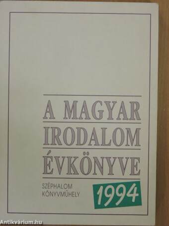 A magyar irodalom évkönyve 1994.