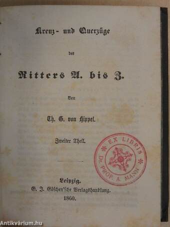 Kreuz- und Querzüge des Ritters A. bis Z. 1-2. (gótbetűs)