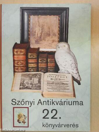 Szőnyi Antikváriuma 22. könyvárverés