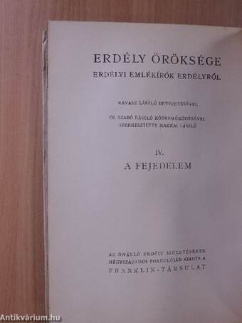 Erdély öröksége IV.