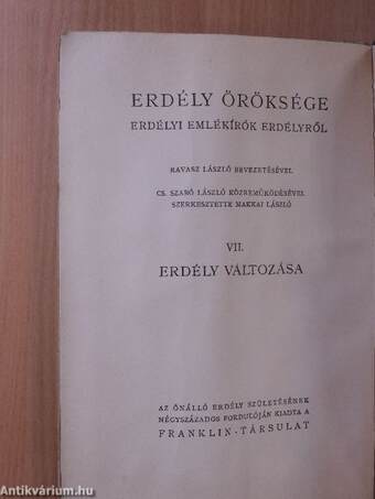 Erdély öröksége VII.