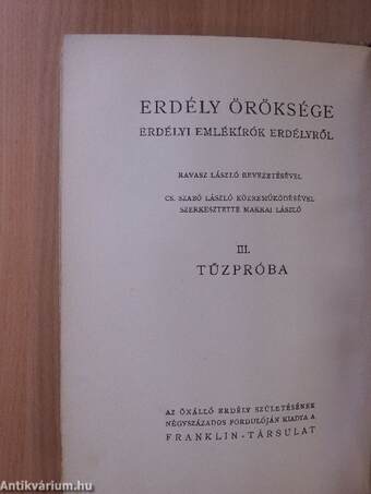 Erdély öröksége III.