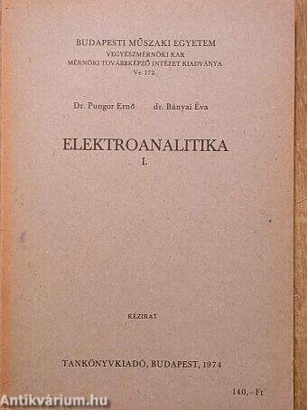 Elektroanalitika I.