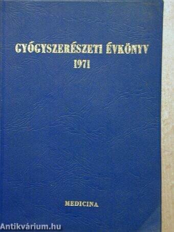 Gyógyszerészeti évkönyv 1971