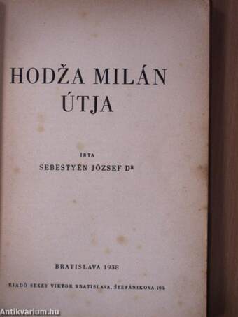 Hodza Milán útja