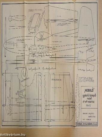 "Nebuló" gyakorló körrepülő modell 2,5 cm3-motorhoz