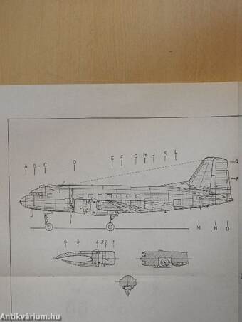 "IL-14" repülőgépmodell tervrajza