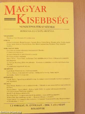 Magyar Kisebbség 2004/3.