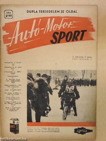 Autó-Motor Sport 1947. február 1.