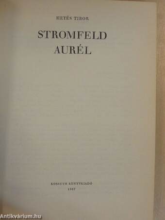 Stromfeld Aurél