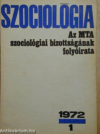 Szociológia 1972/1.