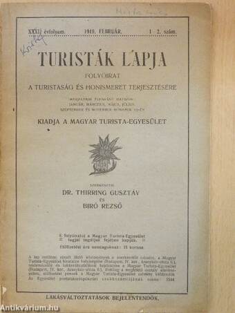 Turisták lapja 1919. február