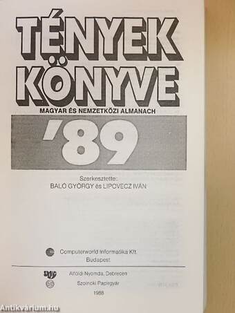 Tények könyve '89