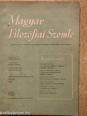 Magyar Filozófiai Szemle 1969/5.
