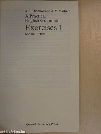 A Practical English Grammar Exercises 1