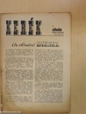 Kerék 1948-1949. (vegyes számok) (17 db)