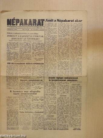 Népakarat 1956. november 11.