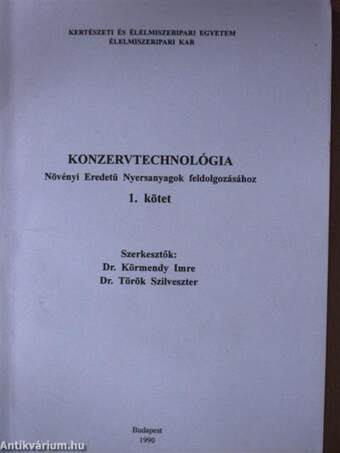 Konzervtechnológia 1-2.