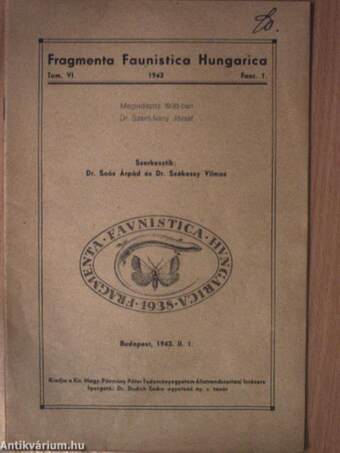 Fragmenta Faunistica Hungarica 1943
