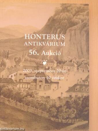 Honterus Antikvárium 56. Aukció