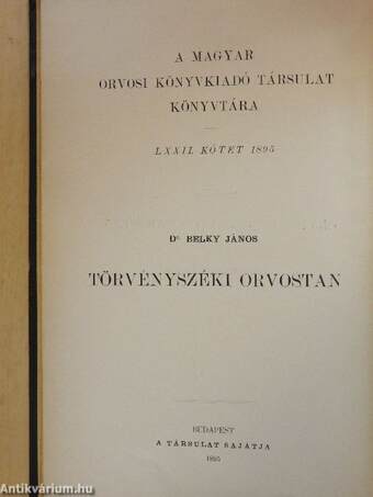 Törvényszéki orvostan