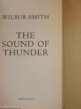 The sound of thunder