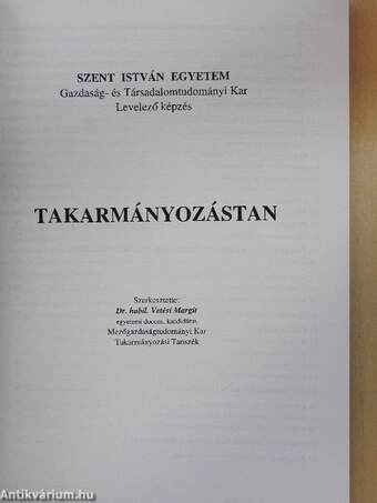 Takarmányozástan