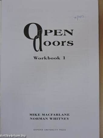 Open Doors 1. - Workbook