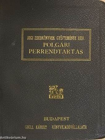 A polgári perrendtartás zsebkönyve