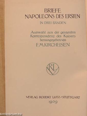 Briefe Napoleons des Ersten I-III.