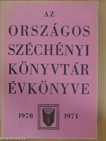 Az Országos Széchényi Könyvtár Évkönyve 1970-1971