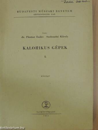 Kalorikus gépek I.