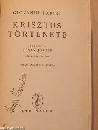 Krisztus története